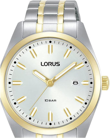 Lorus Two-Tone Stainless Steel White Dial Men's Watch | RH978PX9